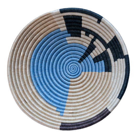 Pinto Blue Woven Storage Basket