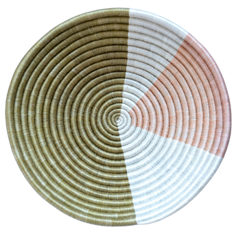Peach Melba Woven Storage Basket