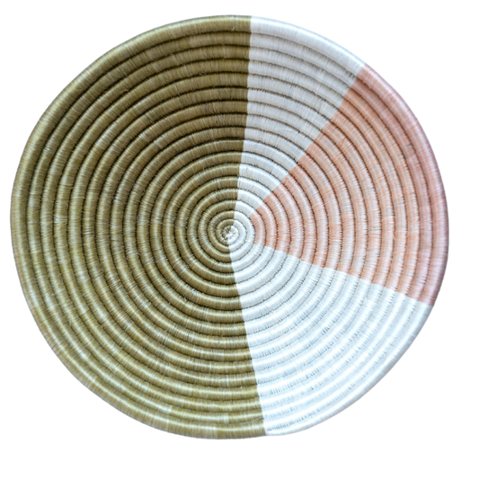 Peach Melba Woven Storage Basket