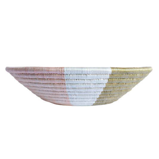 Peach Melba Woven Storage Basket