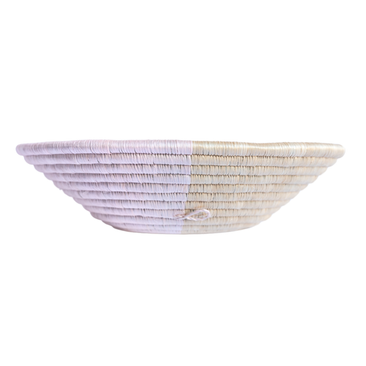 Pink Split Woven Storage Basket