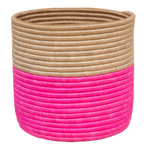 Barbie Pink Plant Pot / Woven Storage Basket
