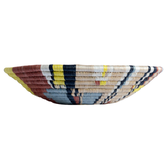 Geo Splash Woven Storage Basket