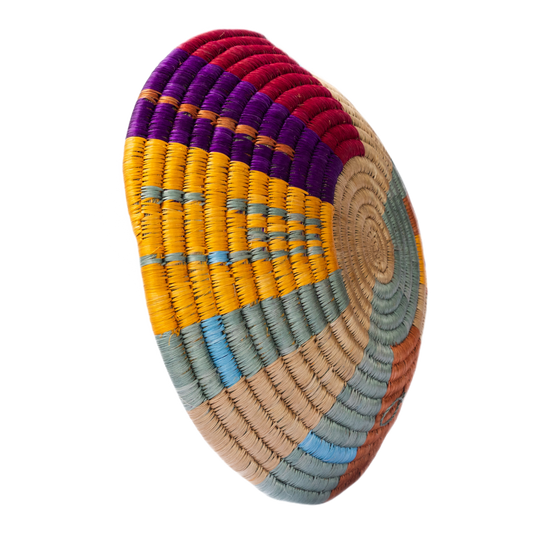 Hyperspace in Colour and Natural Beige Woven Storage Basket
